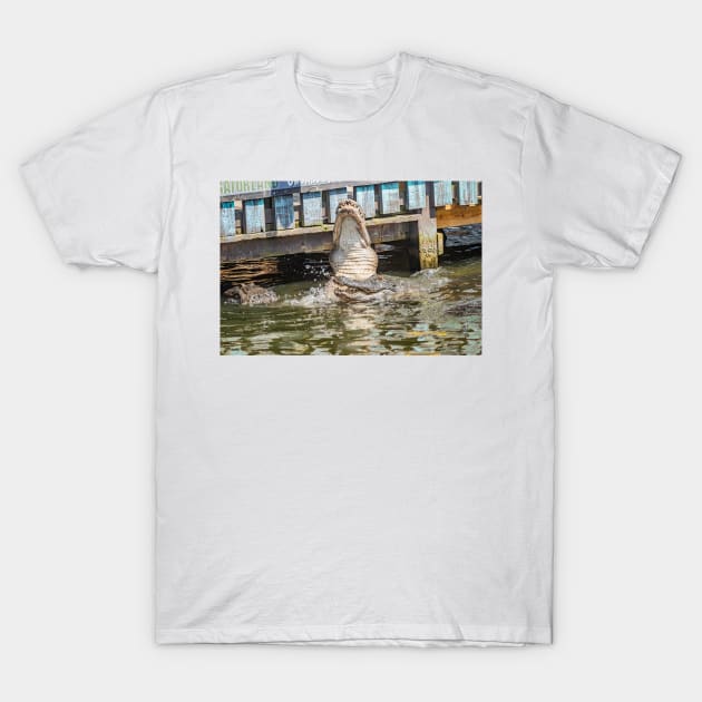 Jumping Alligators 3 T-Shirt by KensLensDesigns